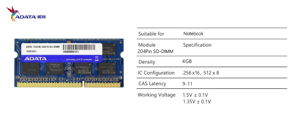 Ноутбук AData 1 Гб 2 Гб DDR2 800 МГц 4 ГБ 8 ГБ DDR 3 2 Гб ОЗУ PC2-6400-12800 SO-DIMM 240PIN 1,5-1,8 в