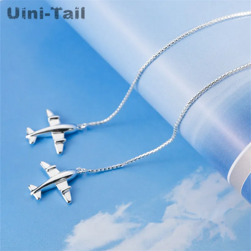 Лидер продаж новинка серебро 925 пробы линия уха для маленького самолета Uini Tail