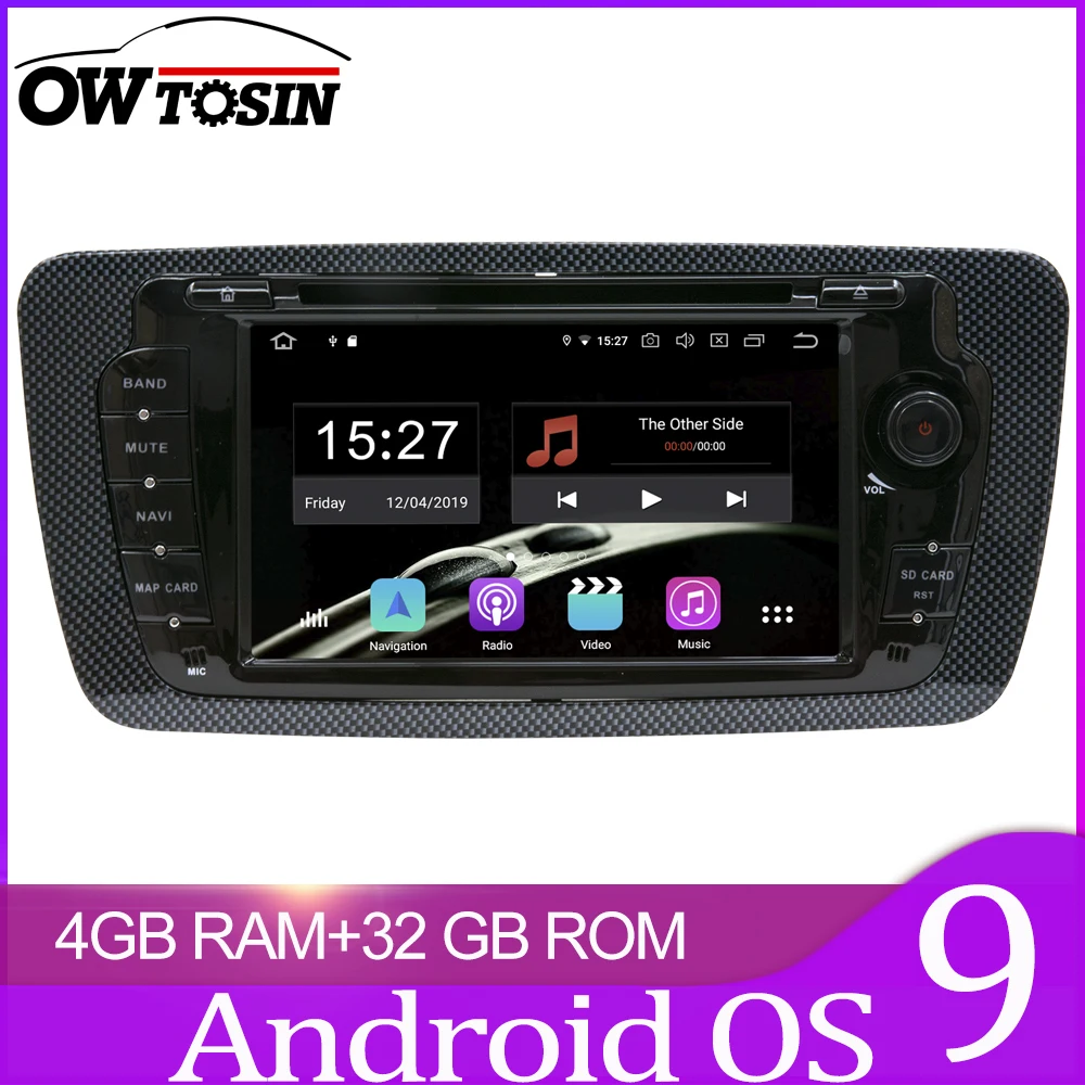 Owtosin автомобильный Радио Мультимедиа Видео плеер навигация GPS Android 9 0 для SEAT Ibiza 2009