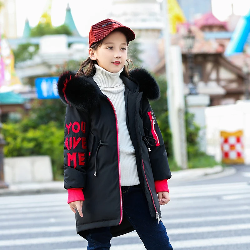 Коллекция 2019 года зимние пуховики для девочек парки Новинка 1830 детская зимняя