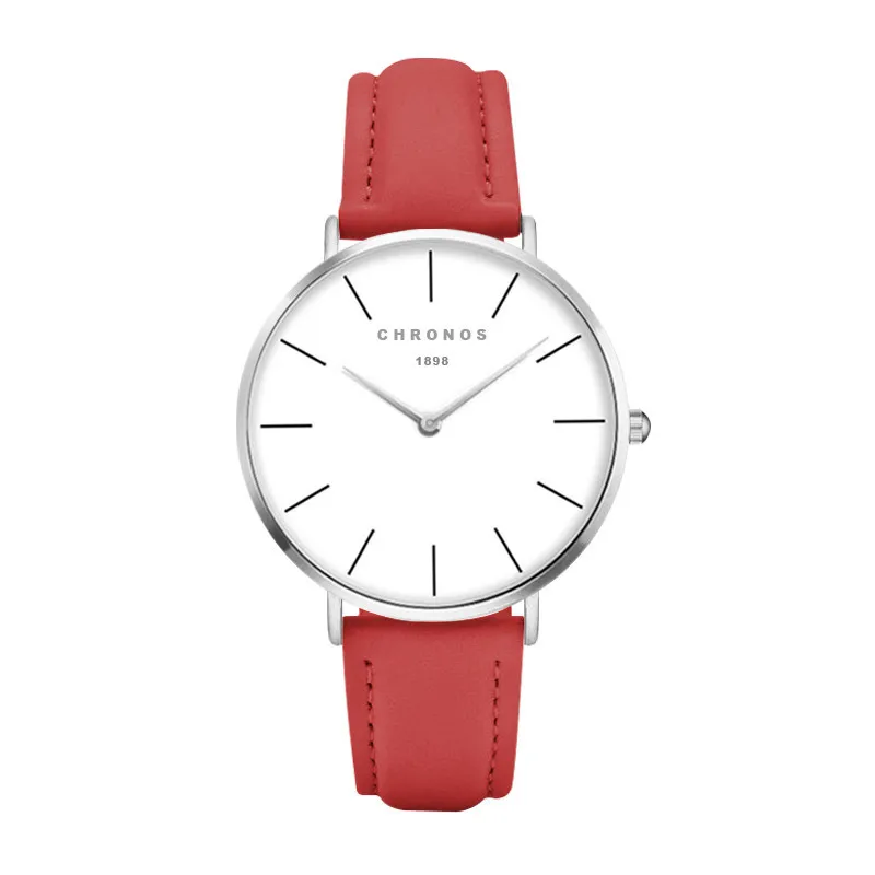 Дропшиппинг Relojes Hombre ультра тонкие молодежные модные красочные часы для женщин