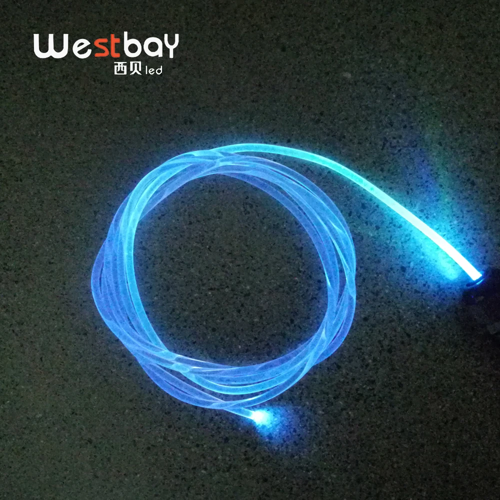 Westbay RGB круглый боковой светящийся оптоволоконный светильник комплект 1 м/2 м/3 м/4