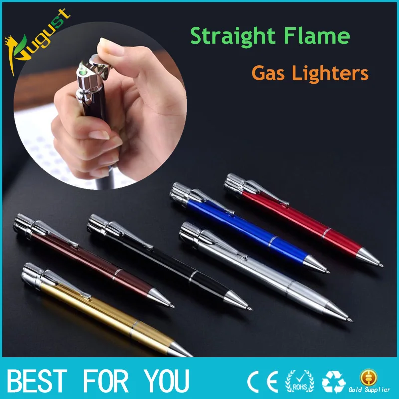 10 шт./лот честный шариковая ручка Форма ветрозащитный газовые зажигалки
