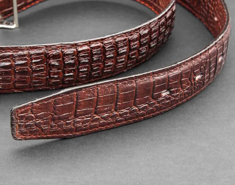 Мужской Байкерский кожаный ремень с крокодиловой головой|leather belt|biker leather beltcool belts