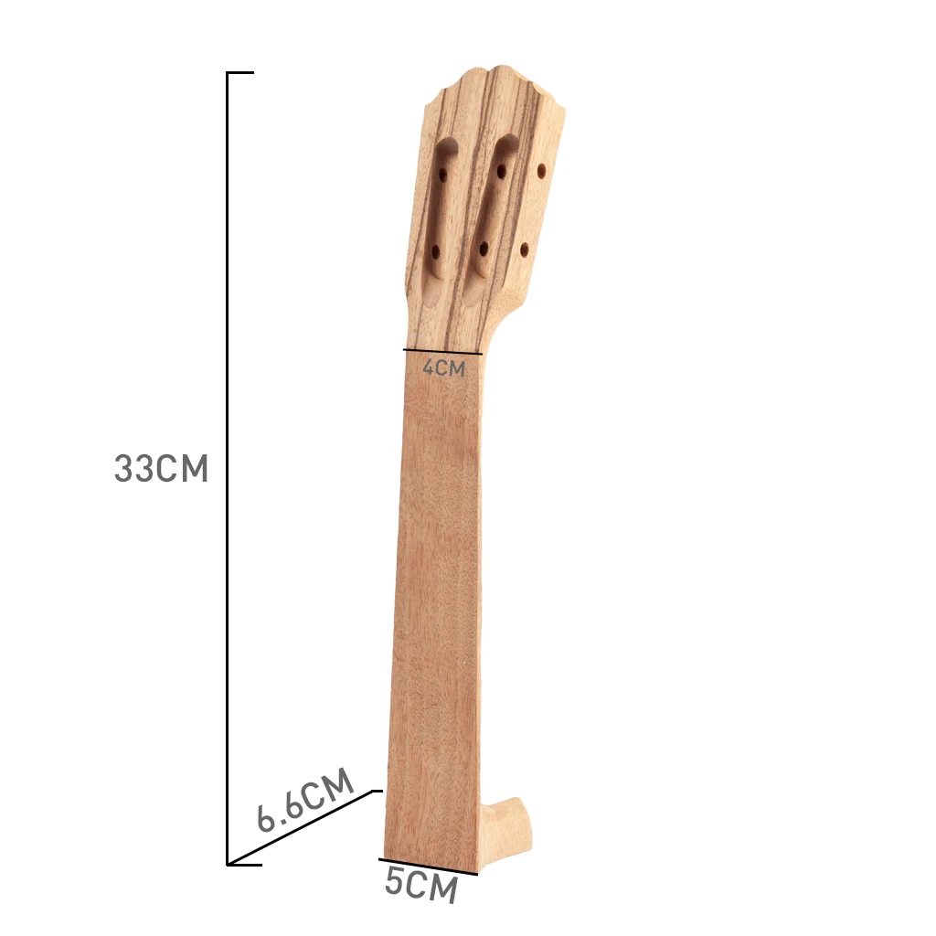 23 дюйма Классическая Гавайская Шея Zebrawood для концерта укулеле Замена DIY
