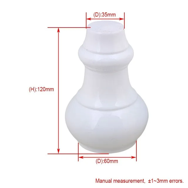 12cm White 8-15 см белый и черный деревянный тыква-образный мебель стол диван стол ножки ног пакет из 4 - Цвет: 12cm White