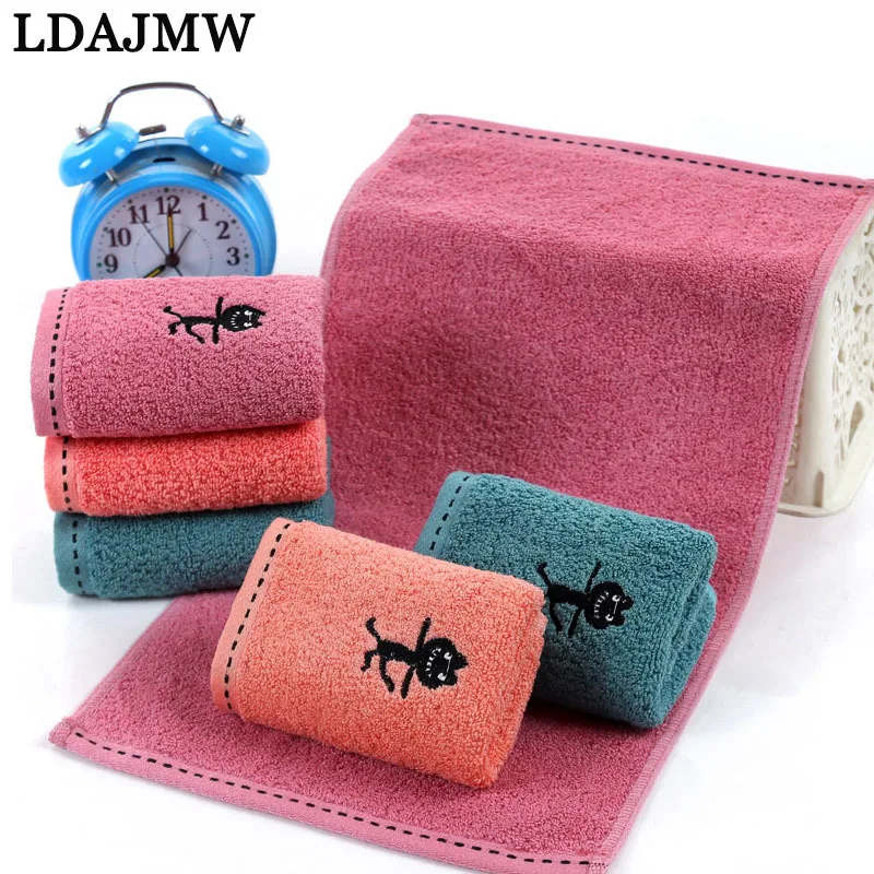 LADJMW Bamboo Fiber Towel Adult Thick Bathroom Super Absorbent 34x75cm Home Textile Products | Дом и сад