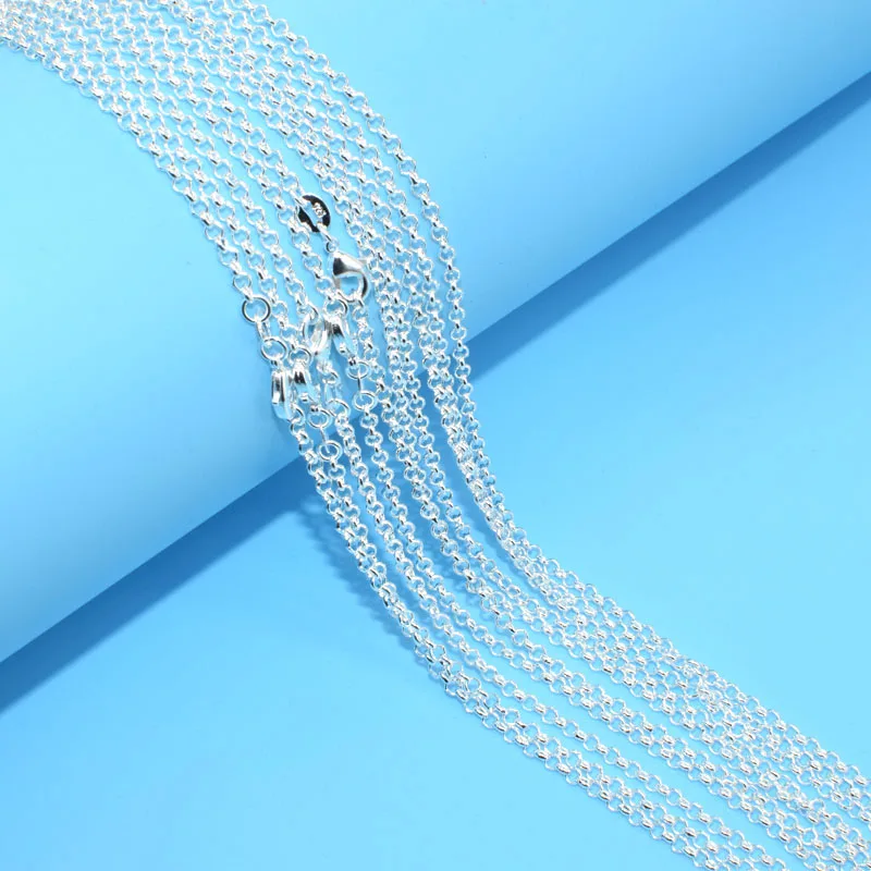 Ювелирные изделия, серебряный цвет, цвет 0, стильная цепь, оптовая продажа, цепочка для женщин, размер 16-30 дюймов, 1 шт., упаковочные ювелирные изделия