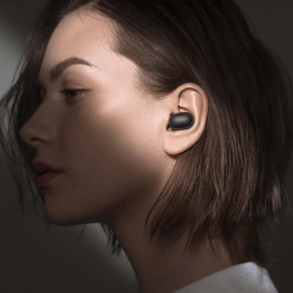 Xiaomi Redmi Airdots Basic Bluetooth 5,0 TWS наушники настоящие Беспроводные наушники с микрофоном Стерео спортивные DSP гарнитура с шумоподавителем