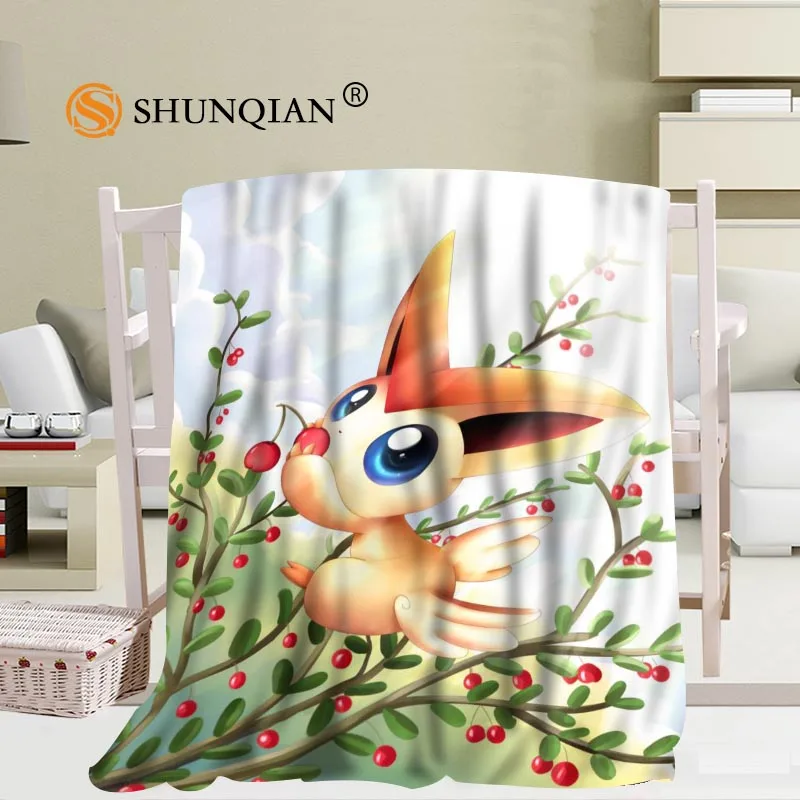 Blanket Изготовленный На Заказ Umbreon Покемон Иви одеяла из фланелевой ткани 56x80 дюймов 50X60 дюймов 40X50 дюймов одеяло для дивана, кровати для детей взрослых теплое одеяло - Цвет: Blanket