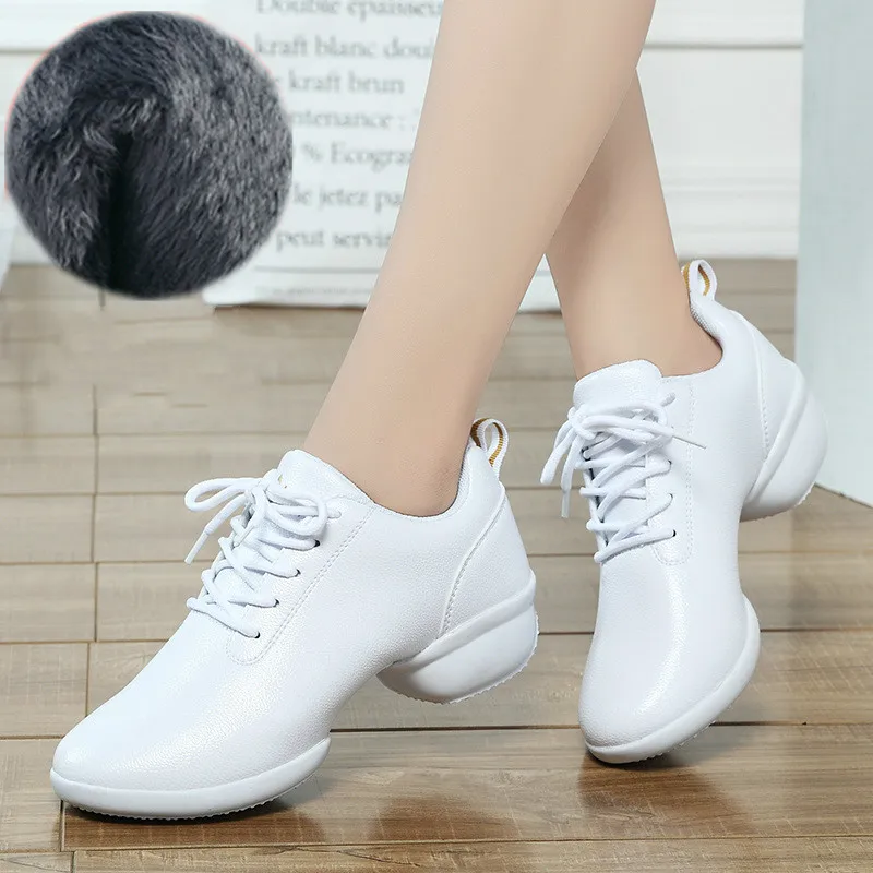 Обувь для танцев из натуральной кожи Женская Современная танцевальная обувь