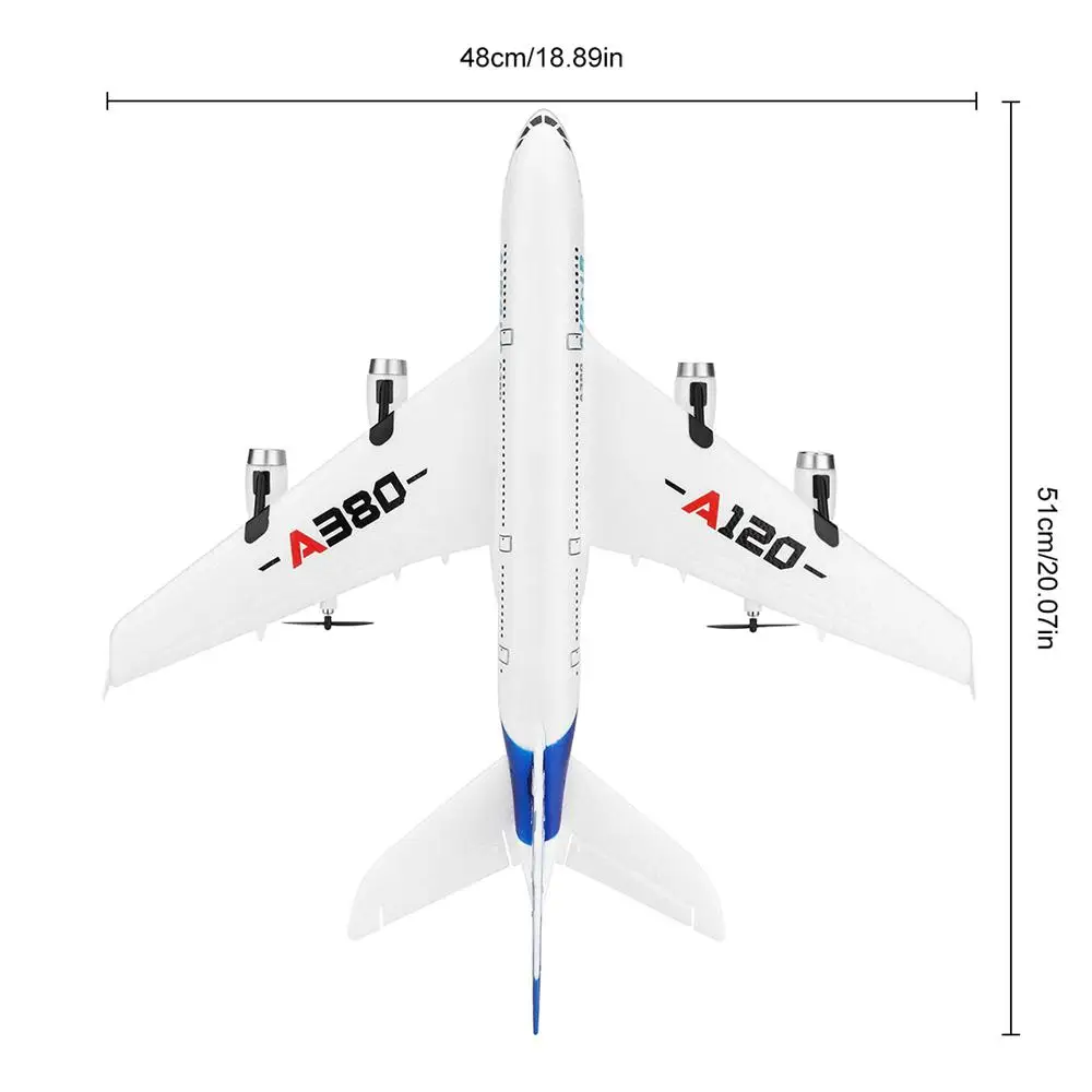 RC воздушный пассажирский самолет A380 самолет 2,4G 3CH моделирование EPP фиксированное крыло дистанционное управление самолет открытый RC самолет игрушки