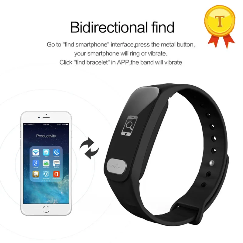 2017 new arrival Bluetooth Sports Watch Wearable heart ECG PPG Heart Rate MonitorTemperature Display Fitness Tracker Smart Band |