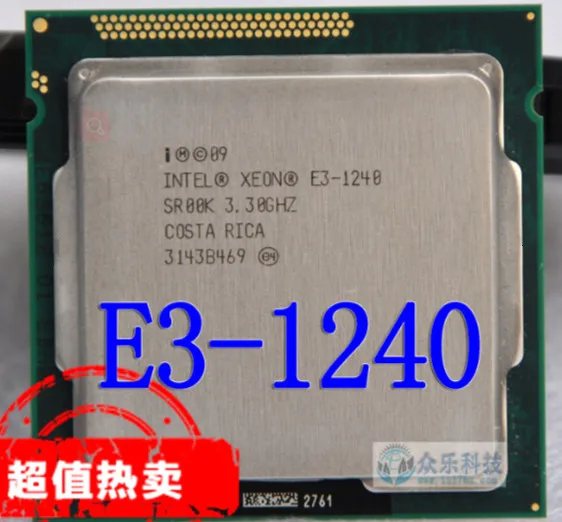 Процессор Intel Xeon Φ E3 1240 e3 четырехъядерный процессор LGA1155 десктопный Бесплатная