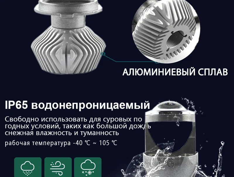 Cветодиодные лампы для авто фары led лампа ходовые огни лед диодные лампы для авто Автомобиль светодиодный лампы мини H4 60 Вт объектив проектора автомобиль для укладки Высокая Низкая луч для автомобиля налобный фонарь