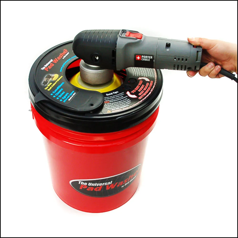 SPTA 20L Electric Polishing Pad Washing Bucket Foam Buffing Pad Cleaner Wool Pads Washing Bucket Buffer Powered Pad Washer