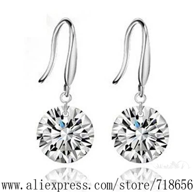 Посеребренные серьги серебряные модные ювелирные изделия 8 мм 10 мм/dbpalswa frzaojga