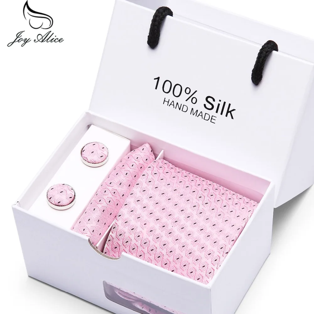 Joy Alice галстуки красивые цветочные Gravata Corbatas Hanky запонки наборы мужские деловой