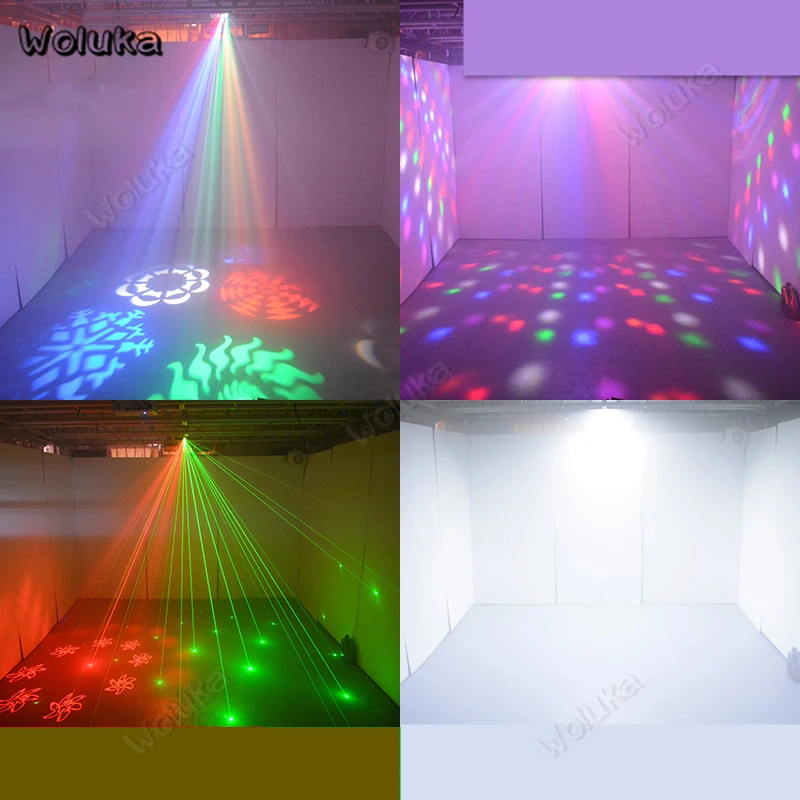 Световой луч с узором лазерный 4 в 1 дистанционное управление KTV музыка вечерние