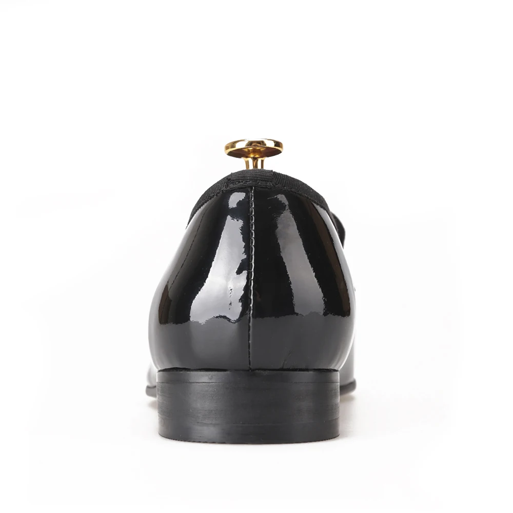 Классический дизайн черные лакированные Кожаные туфли для мужчин вечерние и