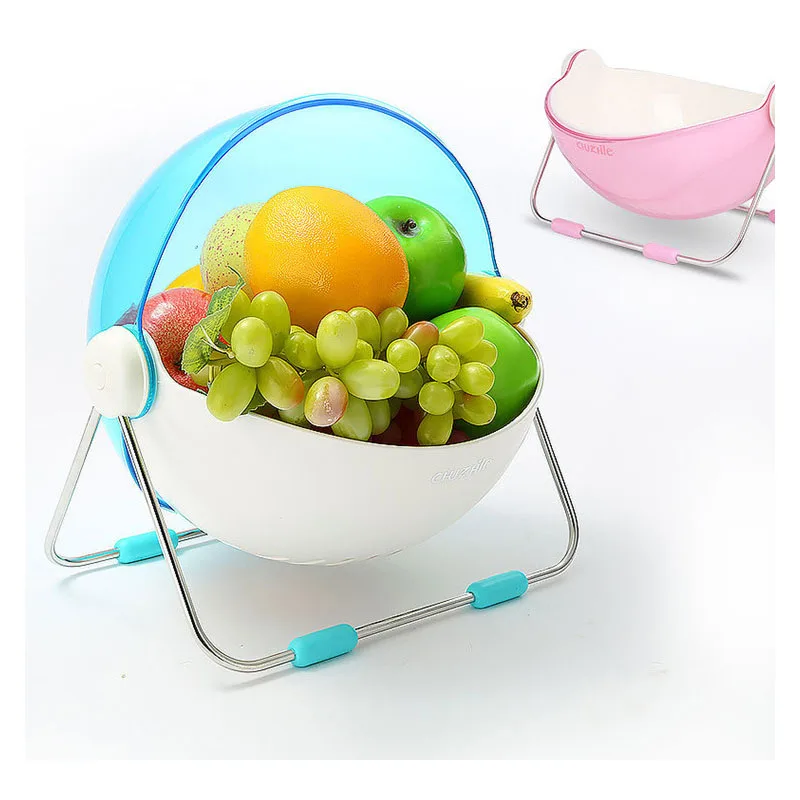 Креативная круглая пластиковая корзина для хранения органайзер дома гостиной