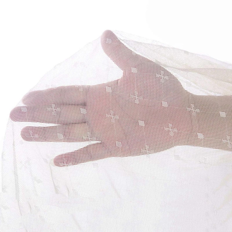 Детская коляска москитная сетка жаккард 1 упаковка белая для коляски люлька