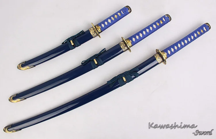 Бесплатная доставка декоративный меч японский самурайский набор мечи 3 шт. с