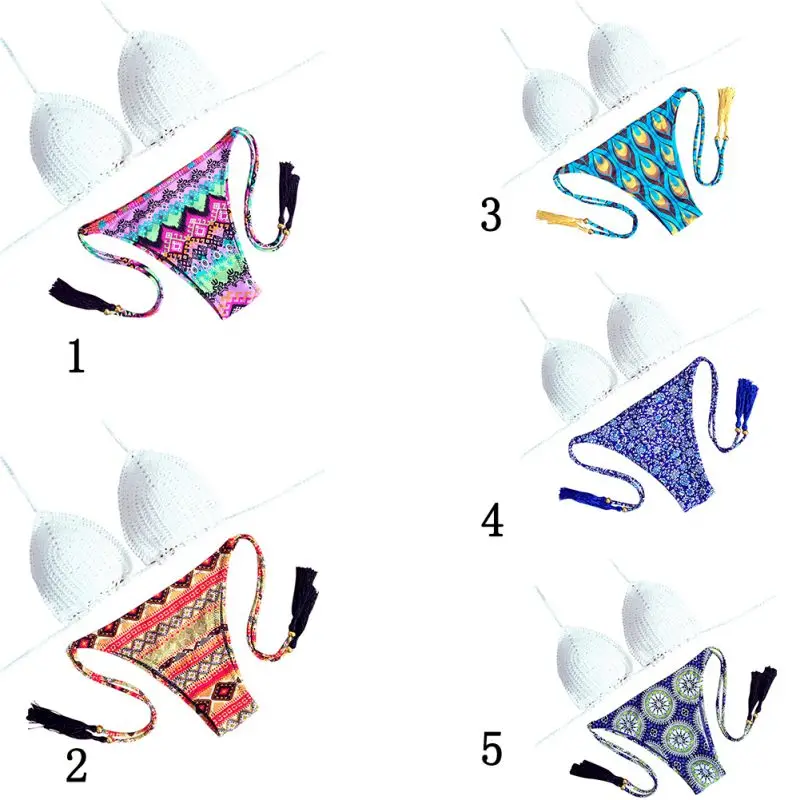 Вязаные комплекты бикини женский чистый Топ ручной работы сексуальный купальник