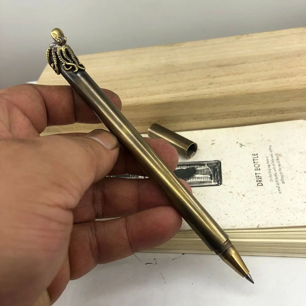 EDC походный набор инструментов ручная сварка латунная ручка осьминога шариковая