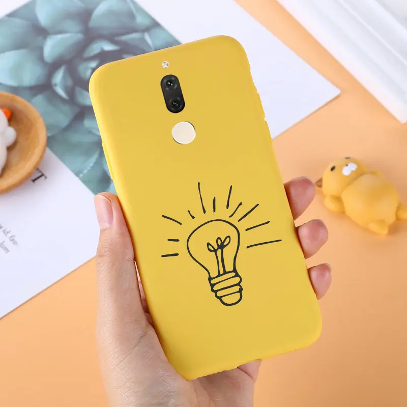 J& R для huawei mate 10 Lite чехол Nova 2i чехол милый мультфильм Любовь Сердце Мягкий ТПУ желтый чехол для huawei Nova 2i/mate 10 Lite