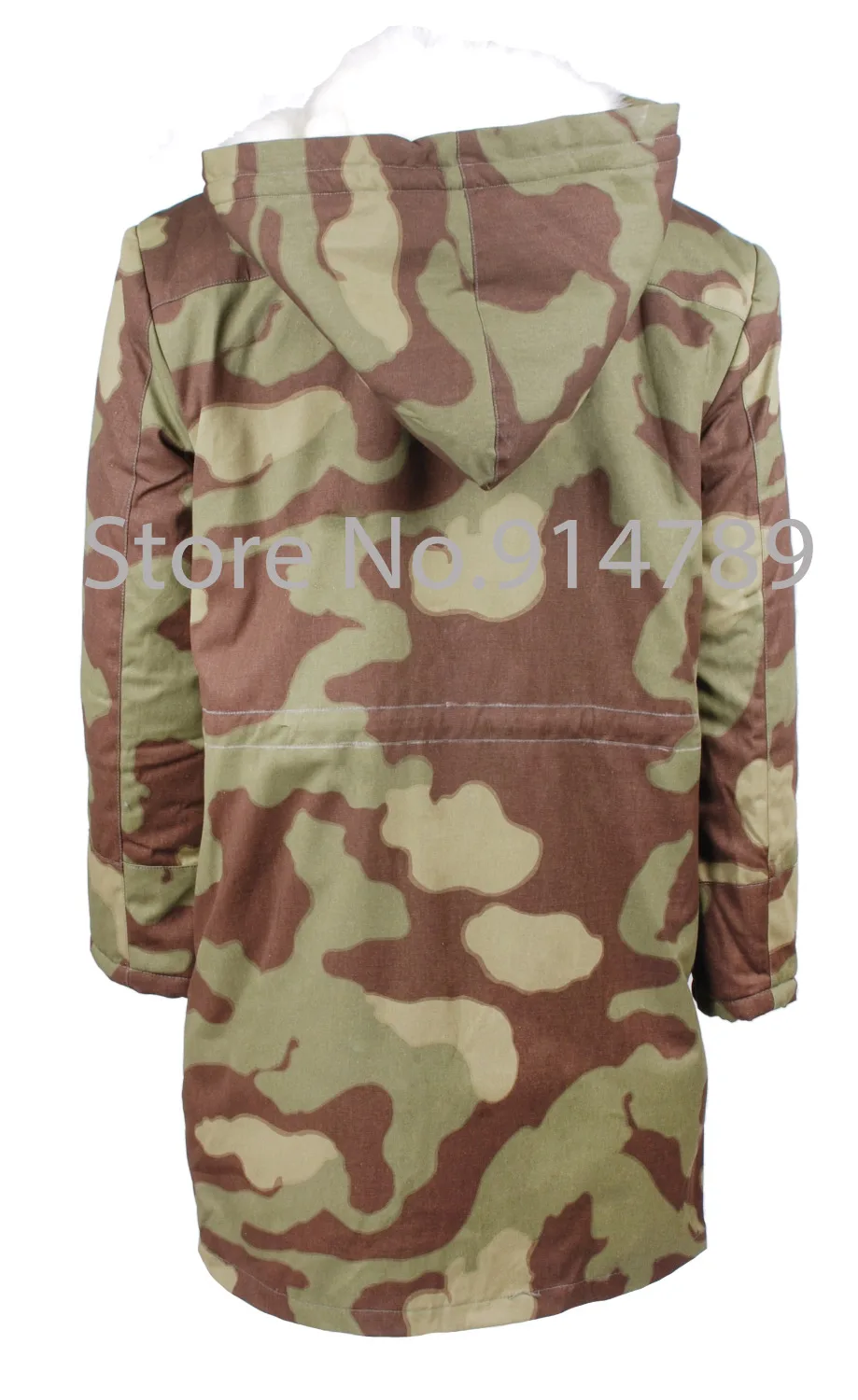 Немецкая итальянская камуфляжная Зимняя парка с меховой подкладкой WW2 3677|parka