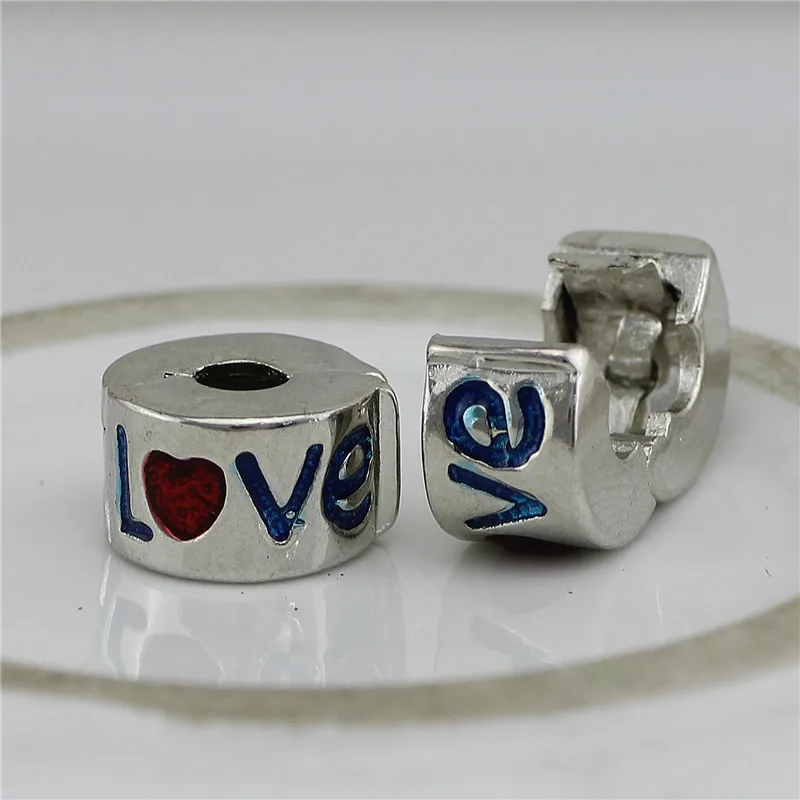 Медный стоппер серебряного цвета в 4 стилях круглые металлические бусины клипсы