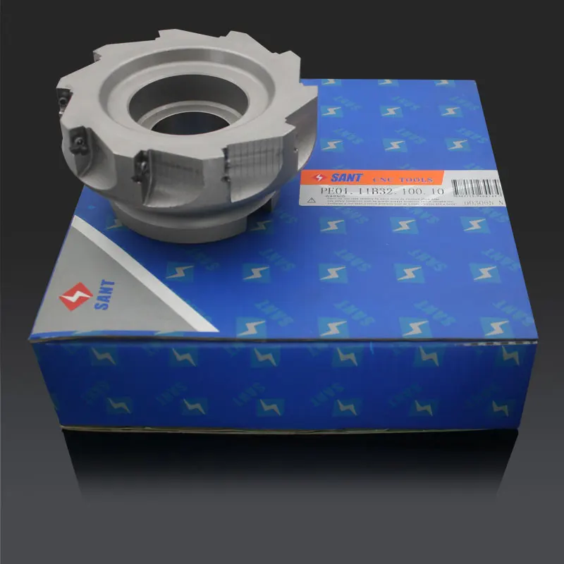 Zhuzhou Sant Indexable фреза с 90 градусов EMP02-100-B32-AP11-10/PE01.11B32.100.10 обработанный карбид Вставки