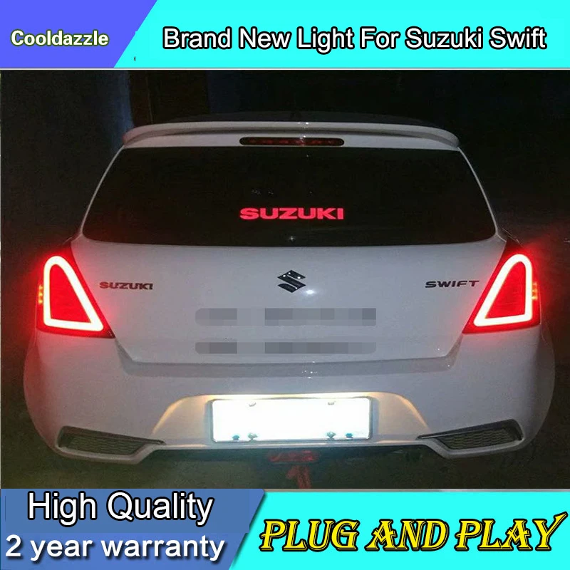 2 шт. стайлинга автомобилей чехол для Suzuki Swift задних сигнальных огней 2004 2017