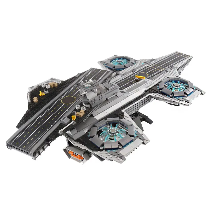 07043 Супер Герои щит Helicarrier модель совместима с 76042 строительными блоками кирпичи игрушки рождественские подарки для мальчиков