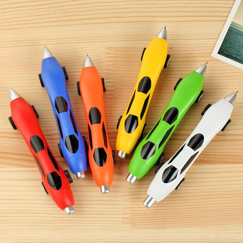 

1PC Cute Plastic Car Style Ballpoint Pen Cool Cartoon Toy Ball Point Pen Blue Ink Writing Stationery Pens Office&School Supplies