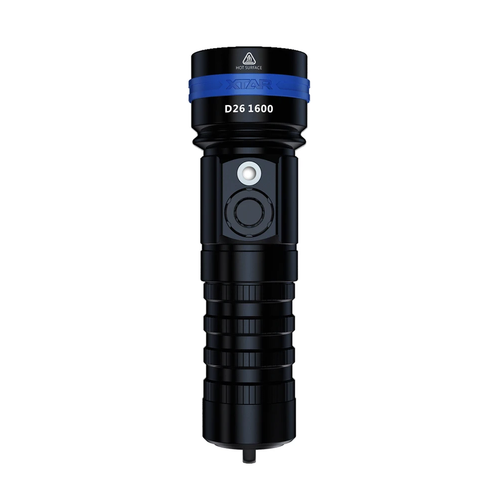 XTAR D26 1600 фонарик для дайвинга CREE XHP35-HI D4 1600 люмен дальность луча 432 м магнитный переключатель фонарь 100 м глубина погружения