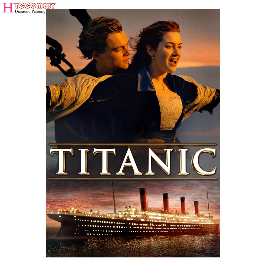 

5D алмазная живопись из фильма «Титаник», «сделай сам», полная круглая квадратная Алмазная вышивка, Алмазная мозаика, вышивка крестиком, укр...