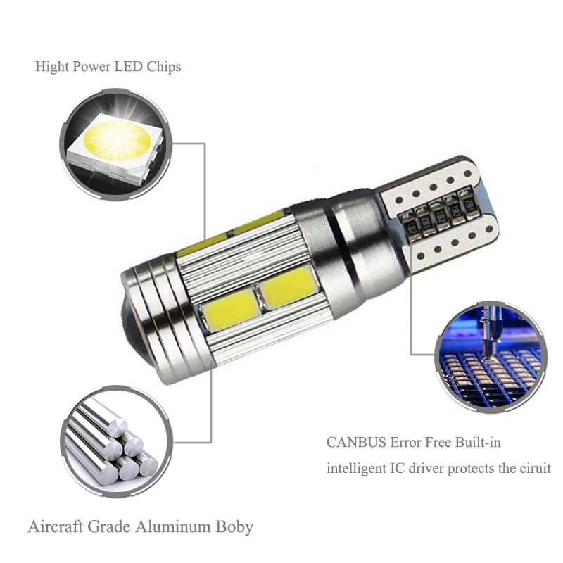 BOAOASI 2x T10 LED W5W Car Parking Clearance Light For Nissan Qashqai Juke Almera X-trail Tiida Note Primera Pathfinder Sentra | Автомобили