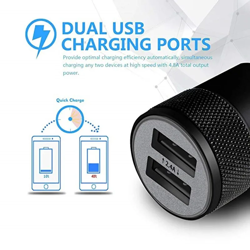 Автомобильное зарядное устройство адаптер 3 фута USB кабель для Samsung Galaxy A9 A7 2018 A8 A6