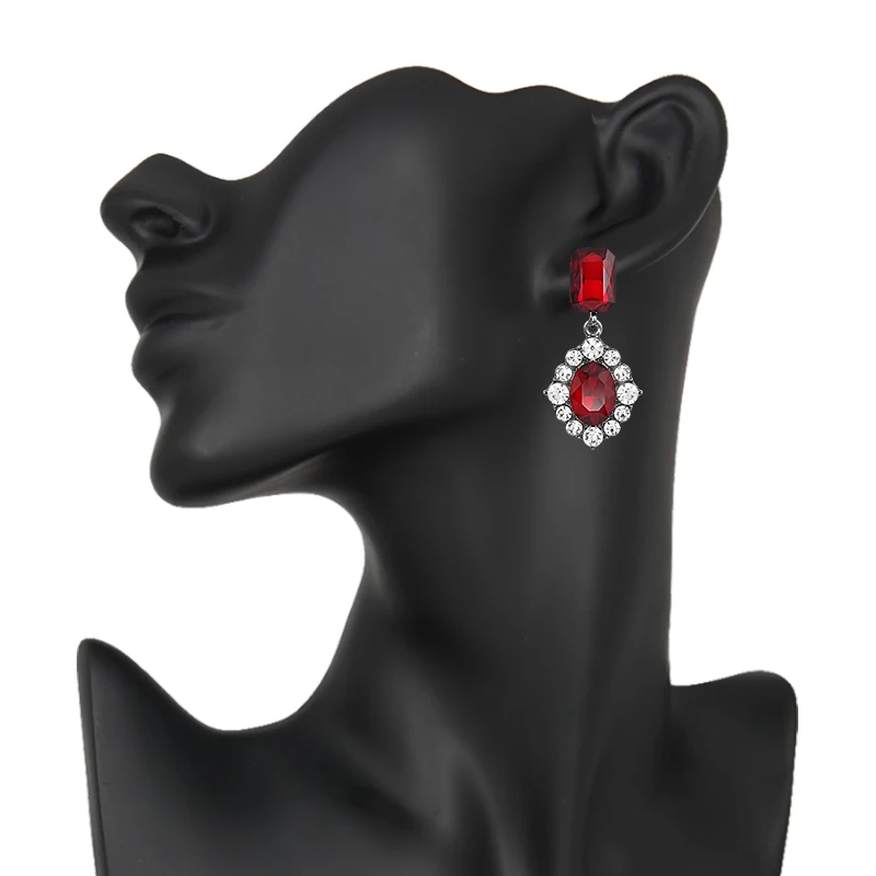 VEYO Classic Luxury Statement Earrings for Women Vintage Crystal Rhinestone Drop Earring Top Quality Wholesale | Украшения и