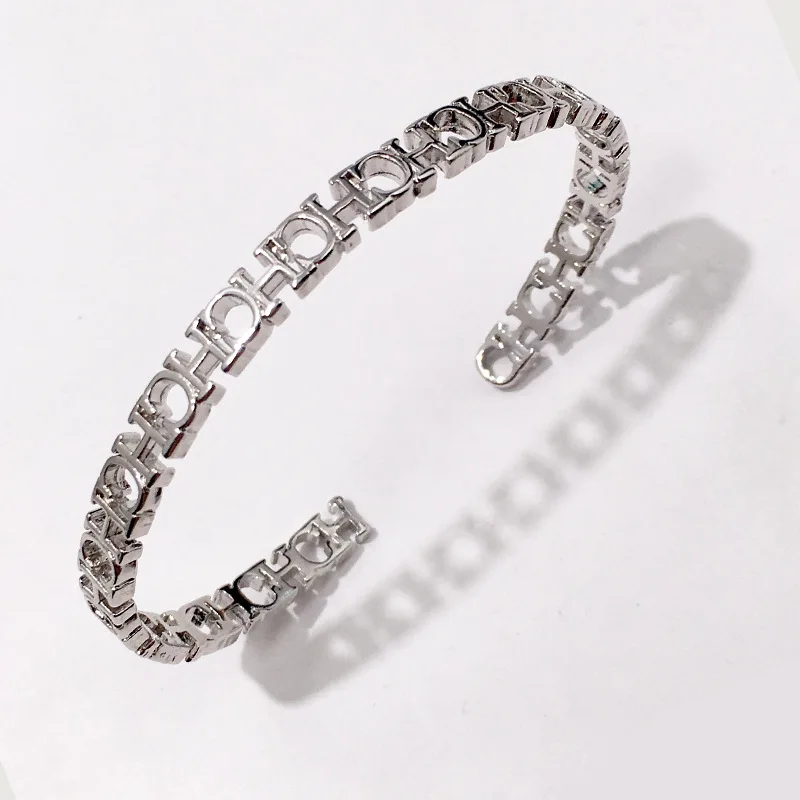 AAA Качество Новая мода открытие узкий стиль 3 позолоченные буквы браслет для