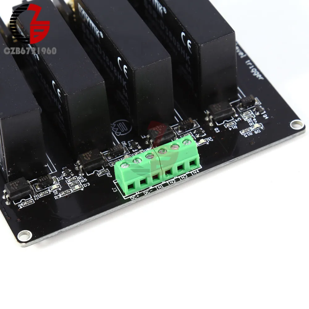 380V 8A 4 канала SSR твердотельные реле H-L вспышка триггера для Arduino R3 Raspberry PI