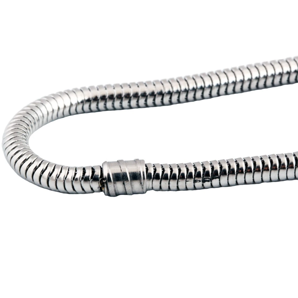 Мужские и женские браслеты-цепи посеребренные браслеты из нержавеющей стали