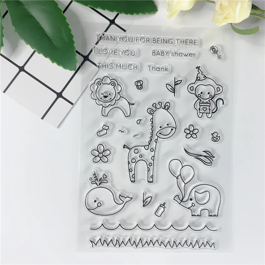 Животные цирк Фея силиконовые прозрачные штампы для DIY скрапбукинга/ для изготовления открыток пуля журнал настроения сладкий штамп 501