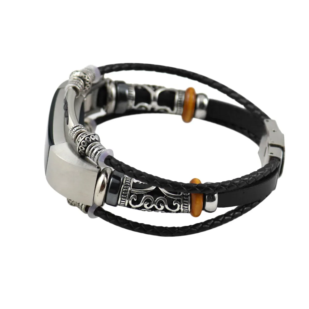 Новые модные ретро часы ремешок Замена кожаный для Fitbit Alta/Fitbit Alta HR 15J Прямая