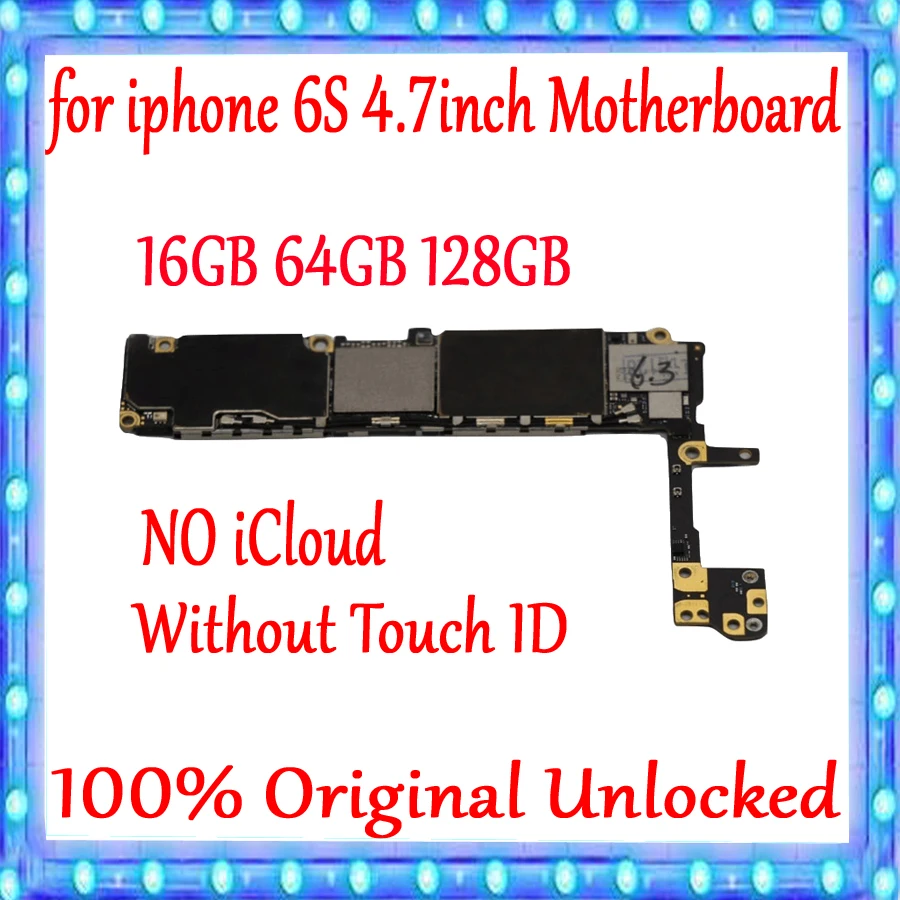 Материнская плата для iphone 6S 4 7 дюйма 16 ГБ 64 128 оригинальная разблокированная