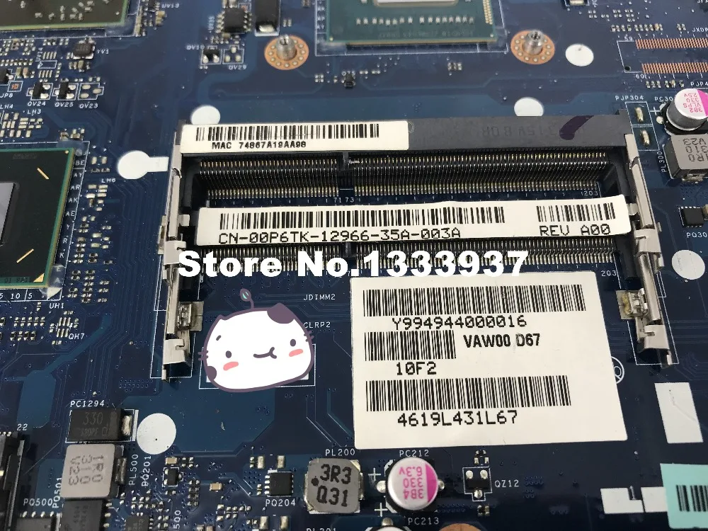 Материнская плата для ноутбука Dell Inspiron 15 3521 материнская i3 3227U 1 9 ГГц DDR3 ГБ 00P6TK 0P6TK
