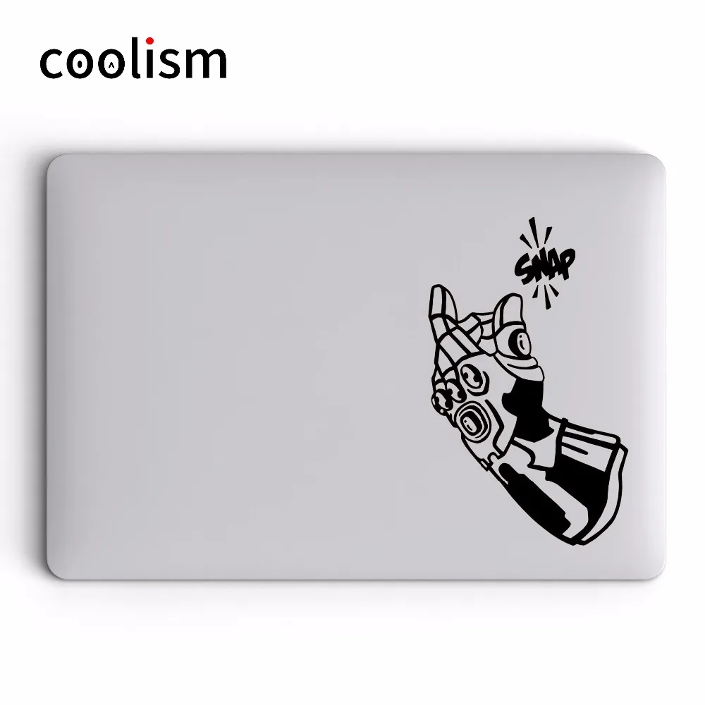 Виниловая наклейка на ноутбук Thanos Gauntlet для Apple Macbook Pro Air Retina 11 12 13 14 15