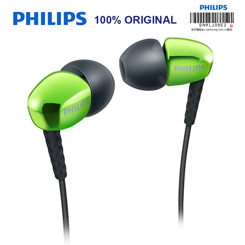 Наушники вкладыши Philips SHE3900 wiht овальные наушники 3 5 мм супер бас Поддержка